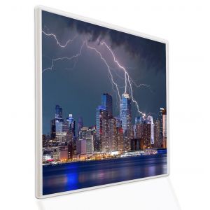595x595 Thunderstorm NXT Gen Infrared Heating Panel 350W- Grade B (White Frame)