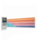 350W Abstract Lines UltraSlim Picture NXT Gen Infrared Heating Panel - Electric Wall Panel Heater