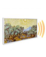 595x995 Olive Trees with Yellow Sky and Sun Image NXT Gen Infrared Heating Panel 580W - Electric Wall Panel Heater