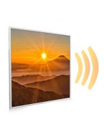 595x595 Sunset Mountains Picture NXT Gen Infrared Heating Panel 350W - Electric Wall Panel Heater